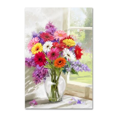 Trademark Fine Art The Macneil Studio 'Gerberas' Canvas Art, 16x24 ALI8687-C1624GG